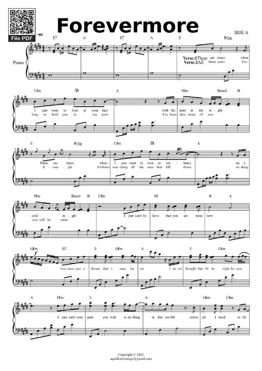 Forevermore Piano — SIDE A