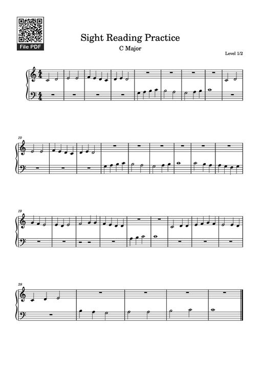 Sight Reading Practice Piano