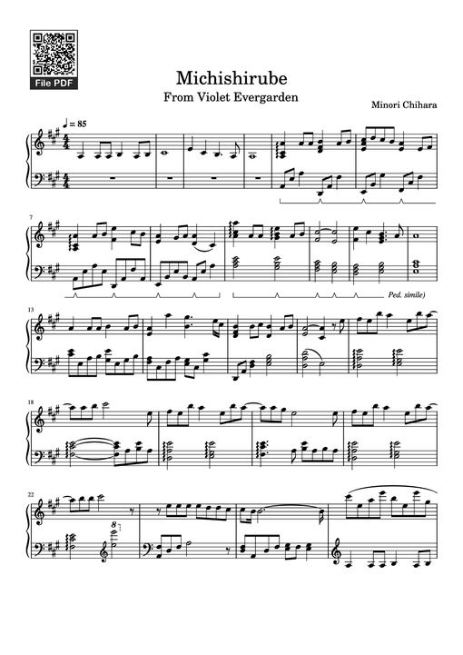 Michishirube Piano — Minori Chihara