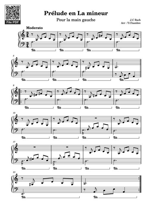Prélude en La mineur Piano