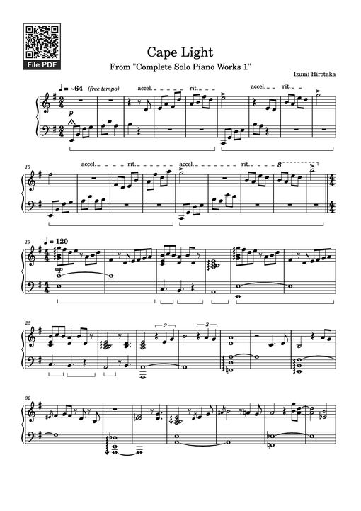 Cape Light Piano — Izumi Hirotaka