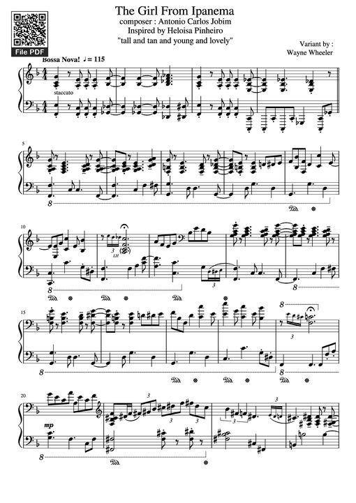 The Girl From Ipanema Piano