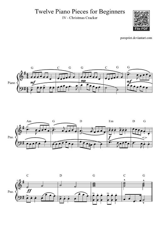 Twelve Piano Pieces for Beginners