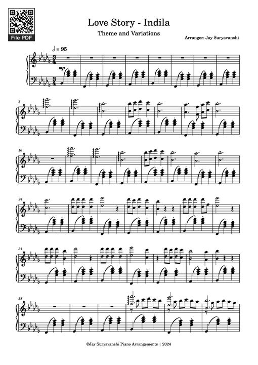 Love Story Piano Variations