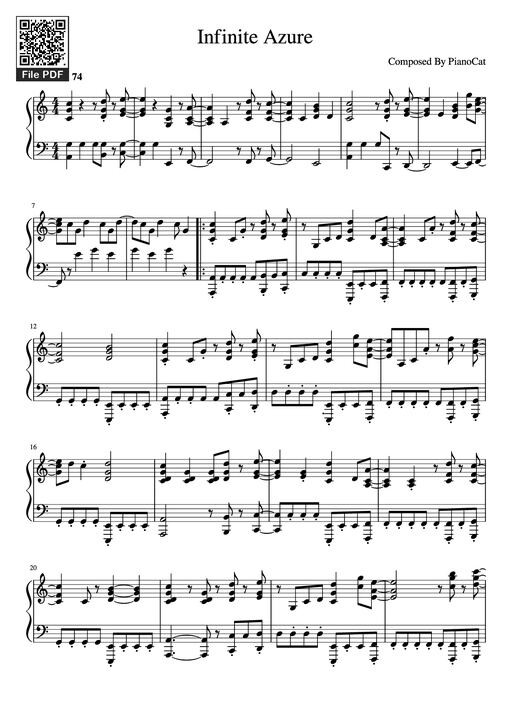 Infinite Azure Piano