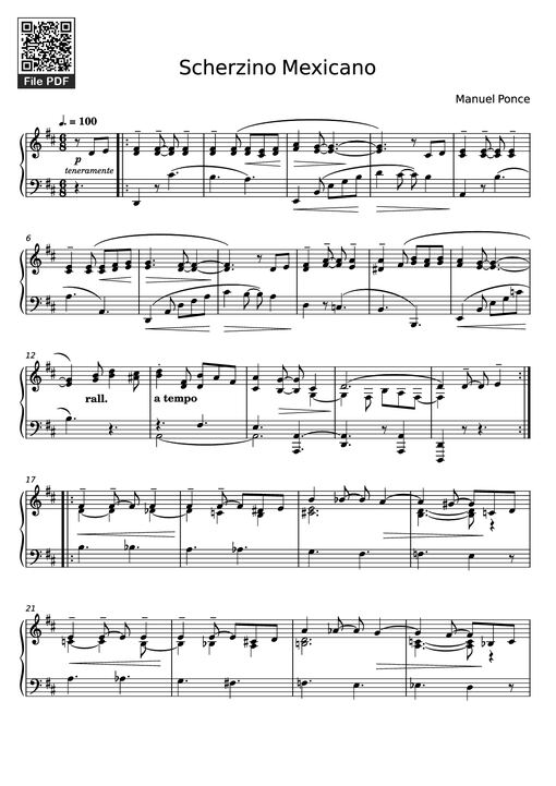 Scherzino Mexicano Piano