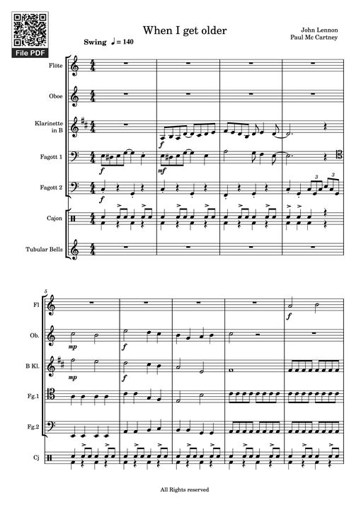 When I get older Violin