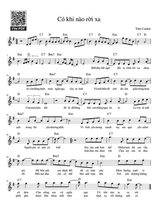 Có khi nào rời xa