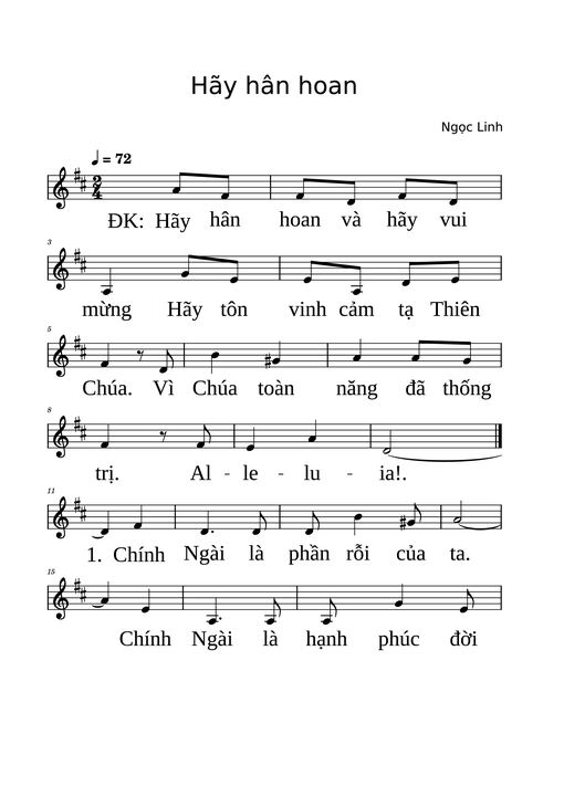 Hãy hân hoan — Ngoc-linh