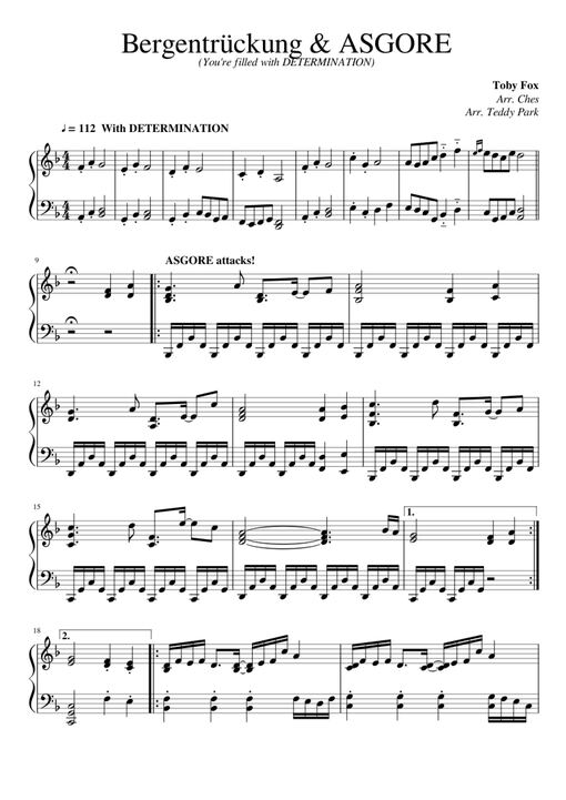 Bergentrückung & ASGORE Piano