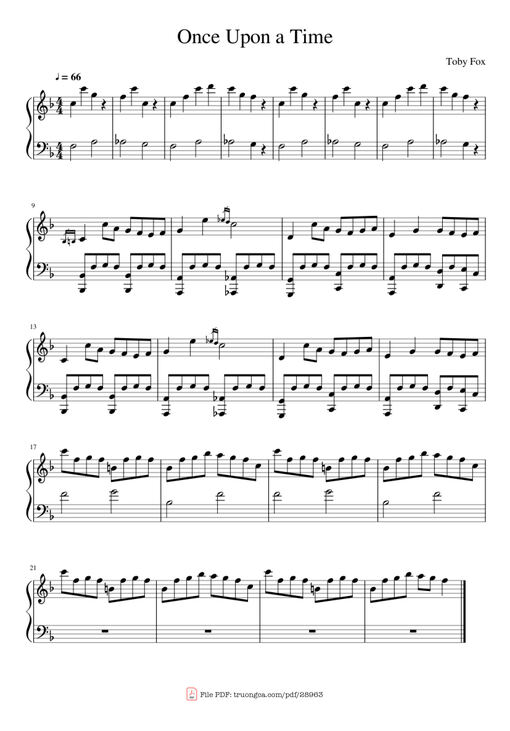 Once Upon a Time Piano