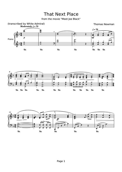 That Next Place Piano