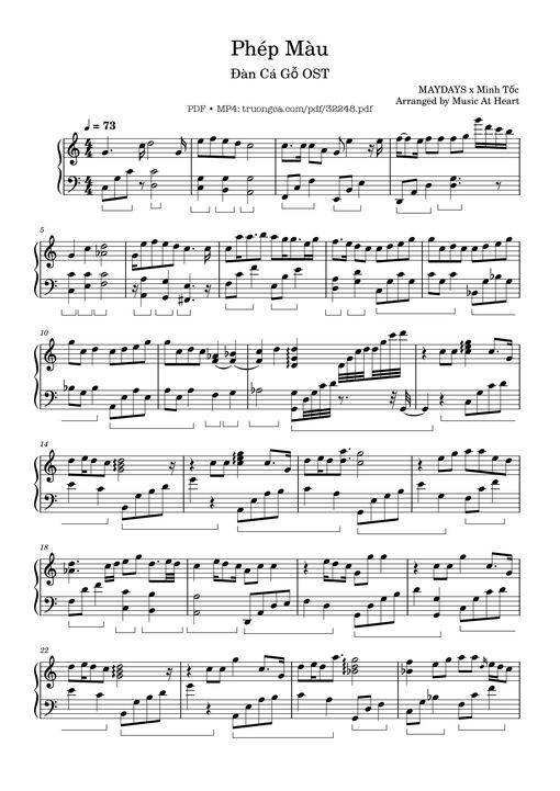 Phép Màu Piano (tông Đô Trưởng)