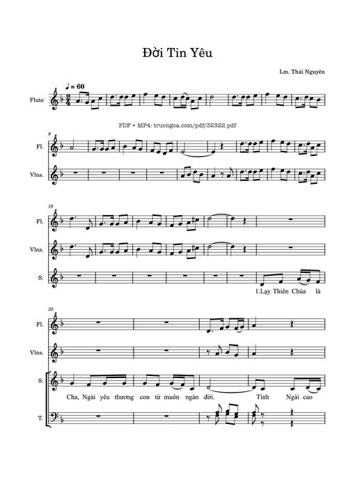 Đời Tin Yêu (đệm Violin Sáo)