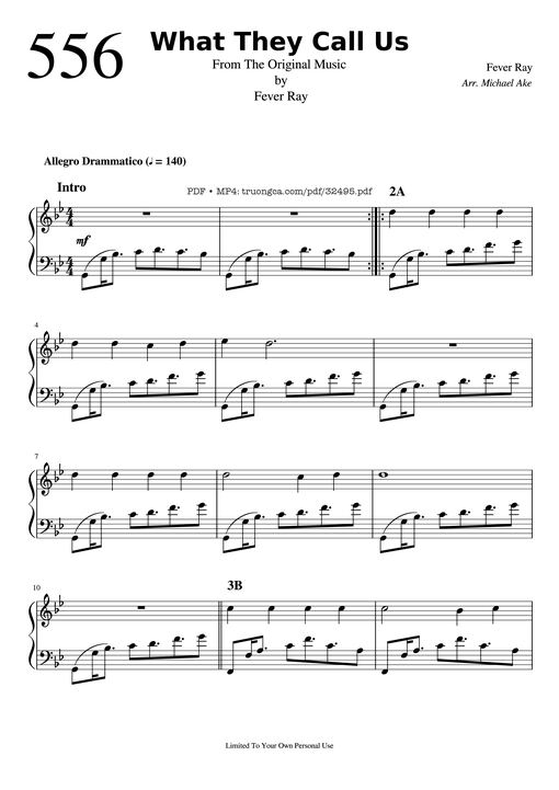 What They Call Us Piano