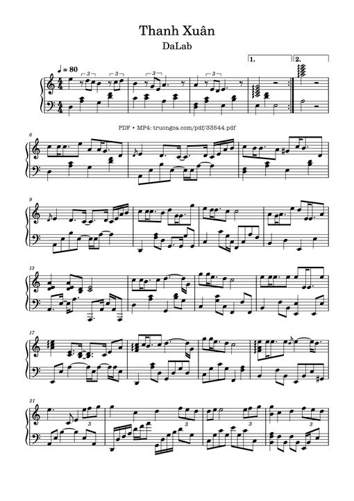 Thanh Xuân Piano — Dalab