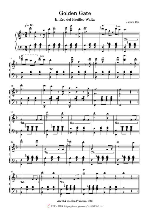 Golden Gate Piano — Jaques Coo