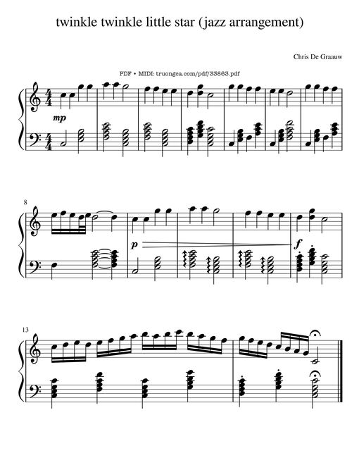Twinkle twinkle little star (jazz Piano)