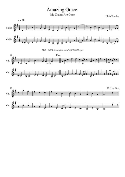 Amazing Grace Violin