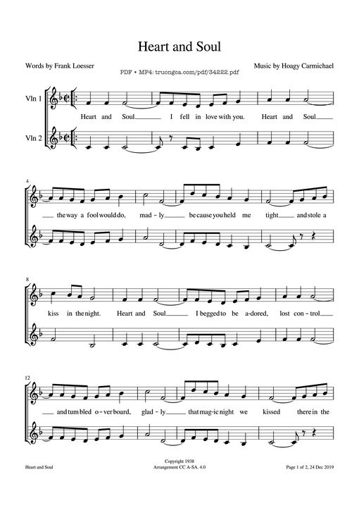 Heart and Soul Violin