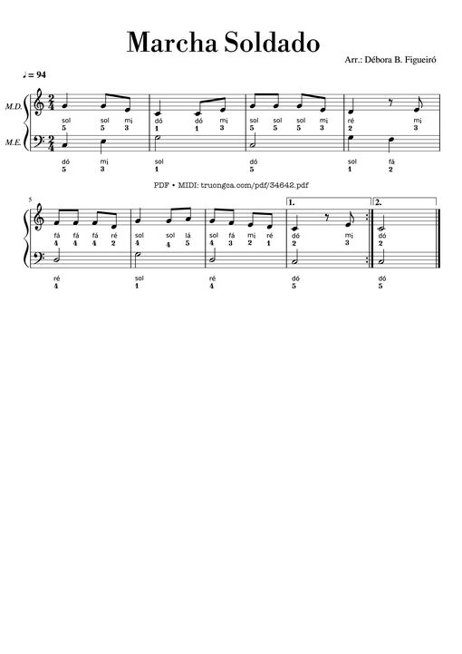 Marcha Soldado Piano
