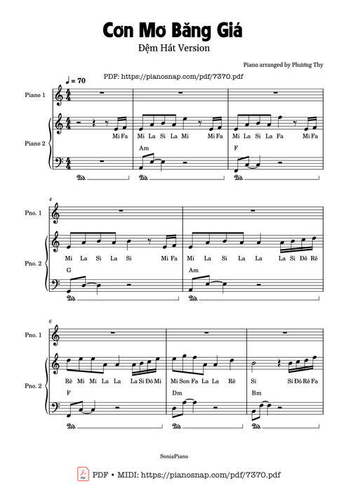 Cơn Mơ Băng Giá Piano đệm hát