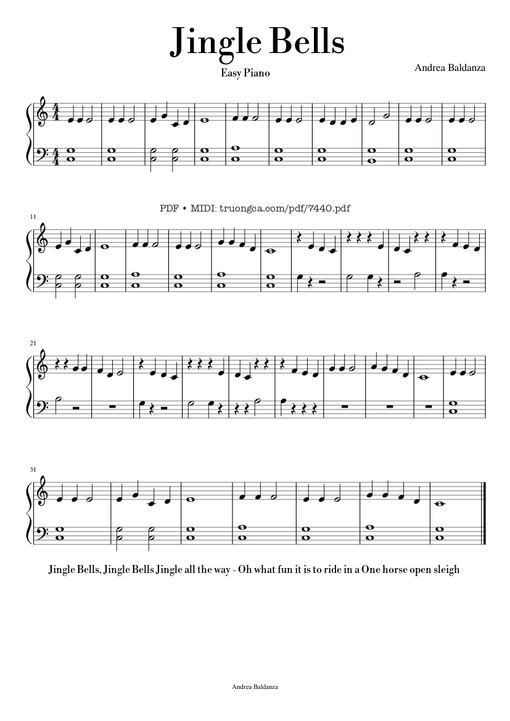 Jingle Bells Piano EASY