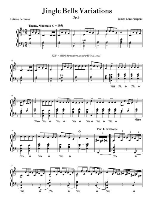Jingle Bells Variations Piano
