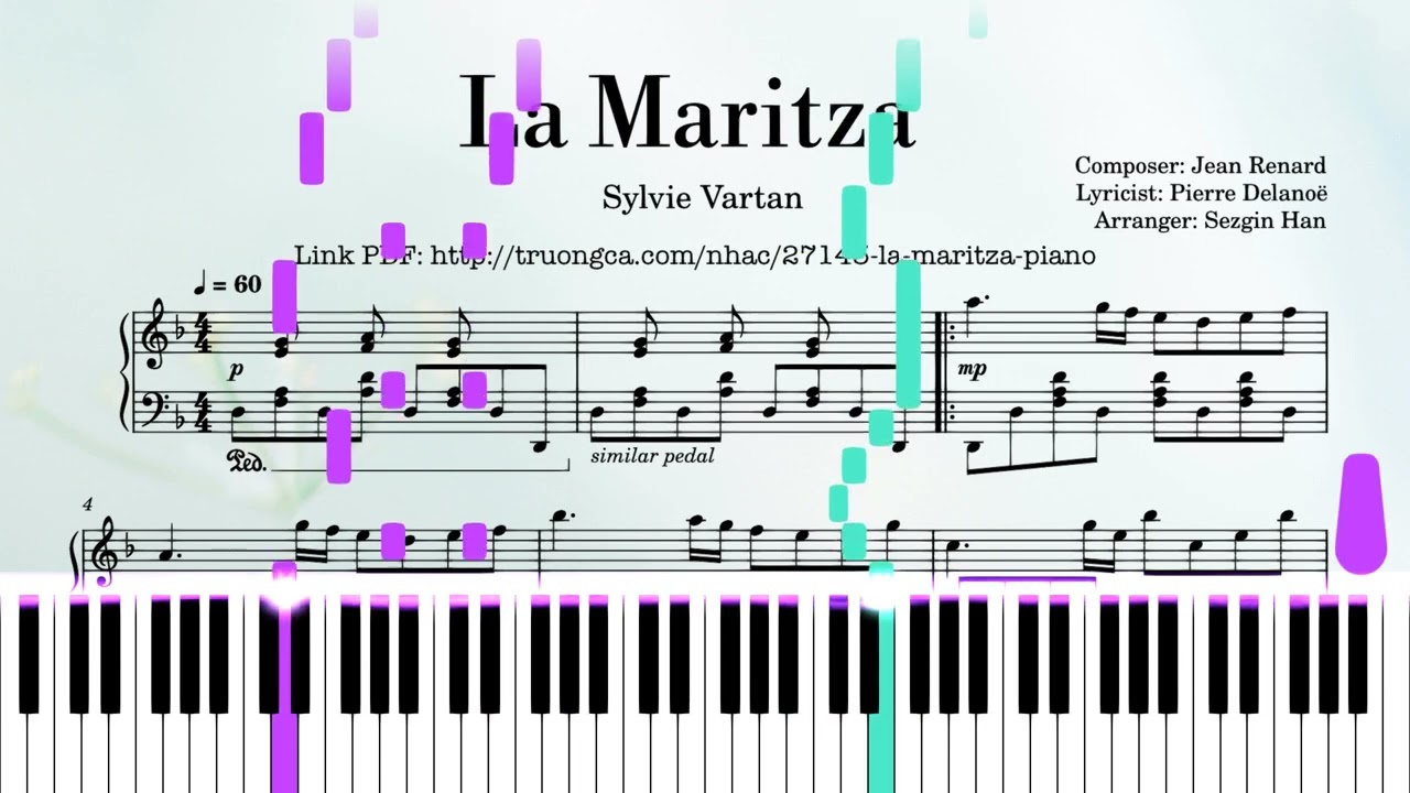 La Maritza Piano — Composer: Jean Renard | Piano PDF & Video Tutorial ...