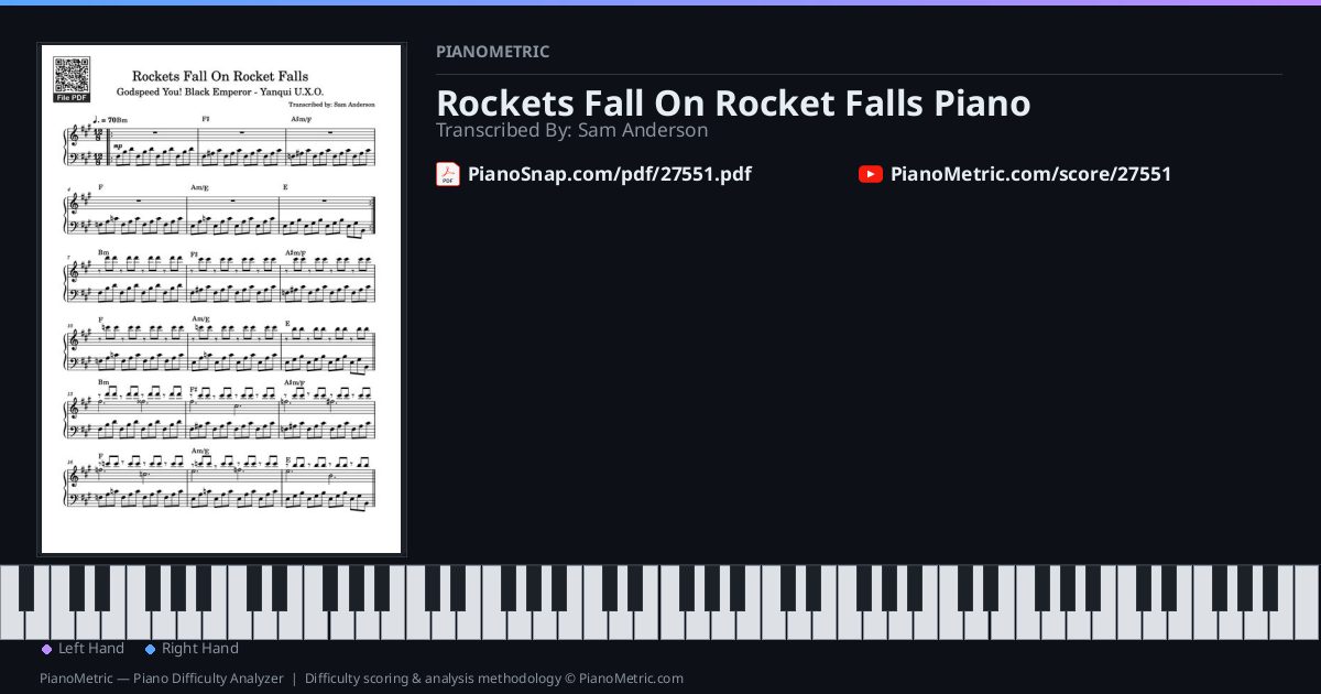 Rockets Fall On Rocket Falls Piano — Transcribed By: Sam Anderson ...