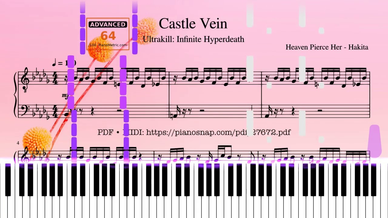 Castle Vein Piano — Heaven Pierce Her - Hakita | Piano PDF & Video ...