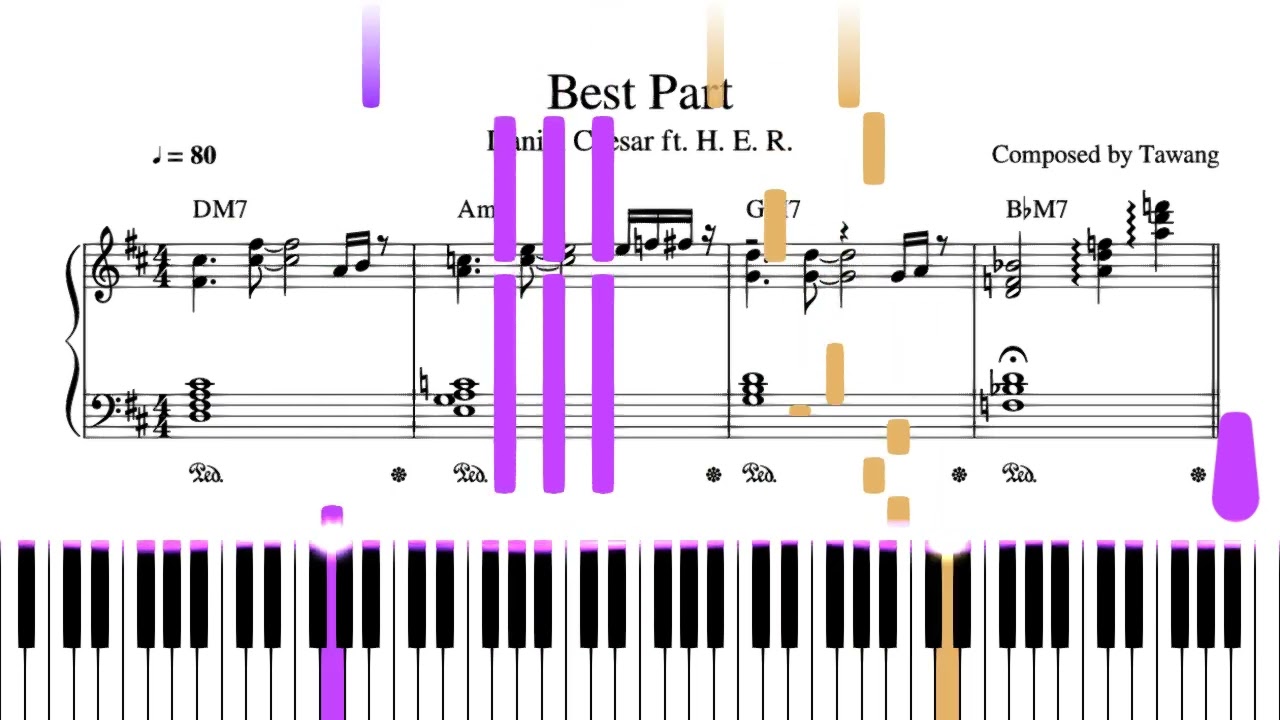 Best Part Piano — Composed By Tawang | Piano PDF & Video Tutorial ...