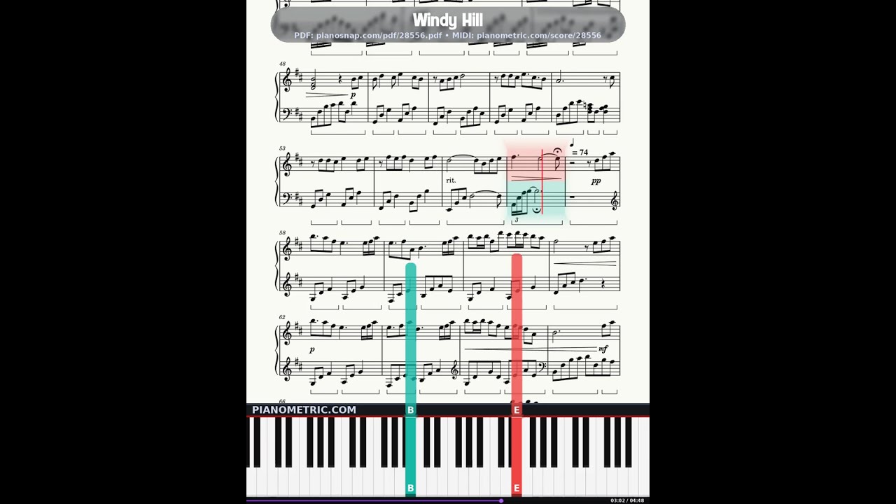 Windy Hill Piano — 羽肿 | Piano PDF & Video Tutorial | Intermediate ...